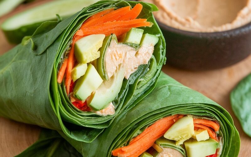 Spinach and Avocado Keto Wraps Recipe