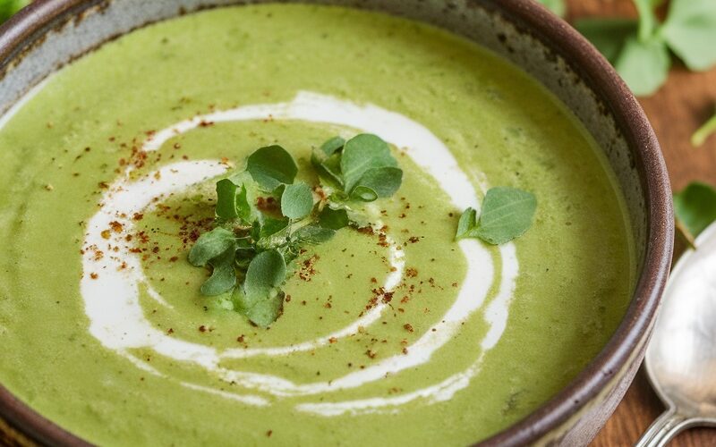 Keto Broccoli Soup with Coconut Cream