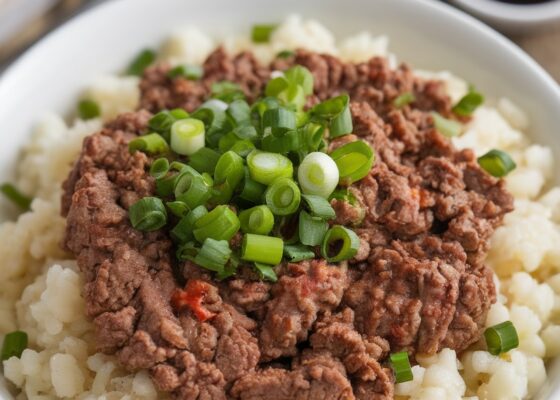 Keto Beef and Cauliflower Rice Bowl