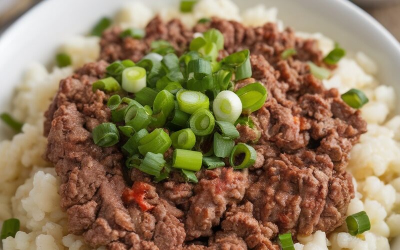 Keto Beef and Cauliflower Rice Bowl