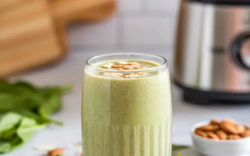 Creamy Spinach and Almond Keto Smoothie