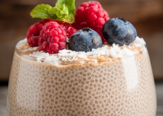 Delicious Keto Chia Seed Pudding with Coconut Milk