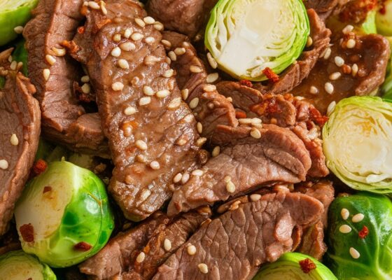 Keto Beef and Brussels Sprouts Stir-Fry Recipe