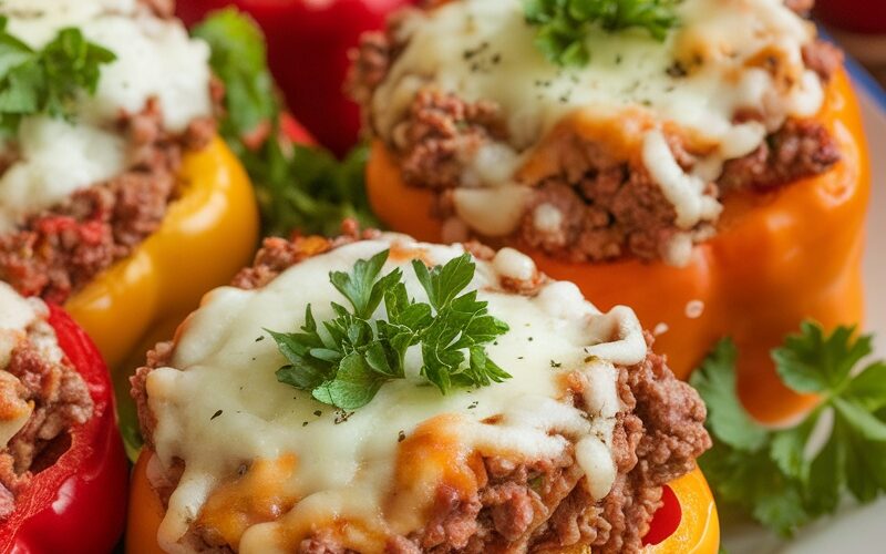 Keto Beef-Stuffed Bell Peppers Recipe