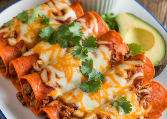 Keto Low-Carb Beef Enchiladas Recipe