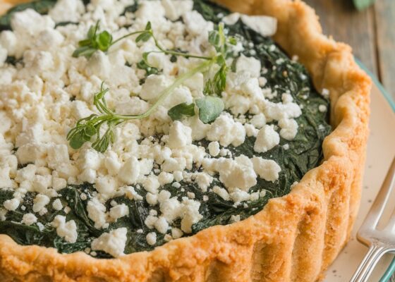 Keto Spinach and Feta Pie for Easter