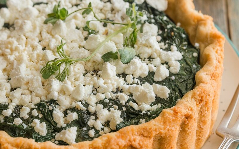 Keto Spinach and Feta Pie for Easter