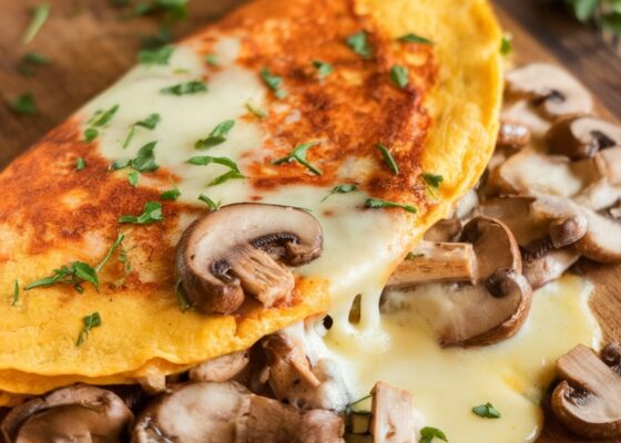 Keto-Friendly Easter Mushroom Omelette Recipe