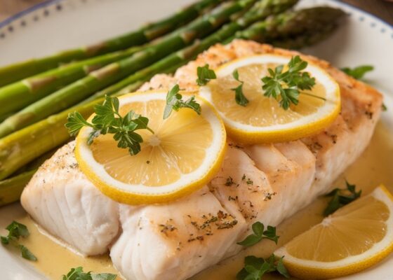 Keto Easter Baked Cod with Lemon Butter