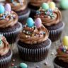 Keto-Friendly Easter Chocolate Cupcakes