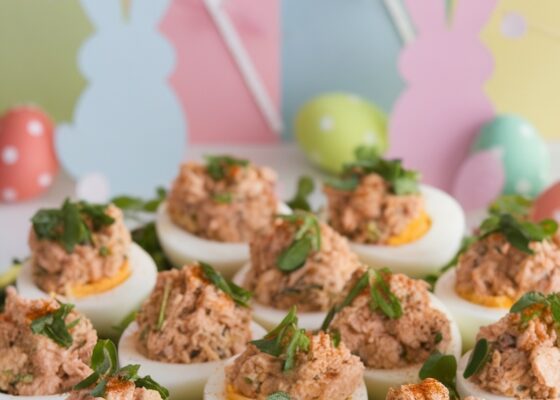 Keto-Friendly Tuna Stuffed Eggs for Easter