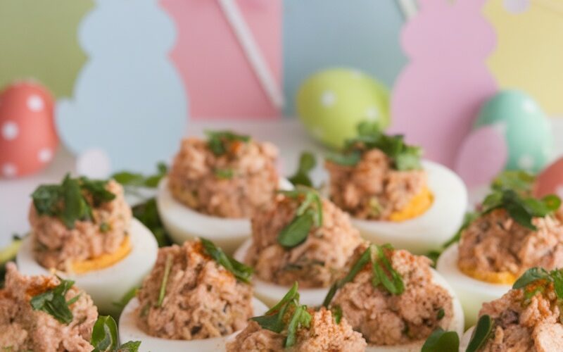 Keto-Friendly Tuna Stuffed Eggs for Easter