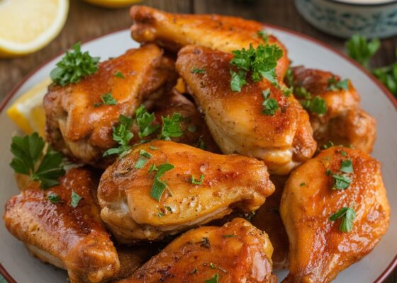 Keto-Friendly Lemon Garlic Chicken Wings for Easter