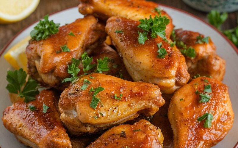 Keto-Friendly Lemon Garlic Chicken Wings for Easter