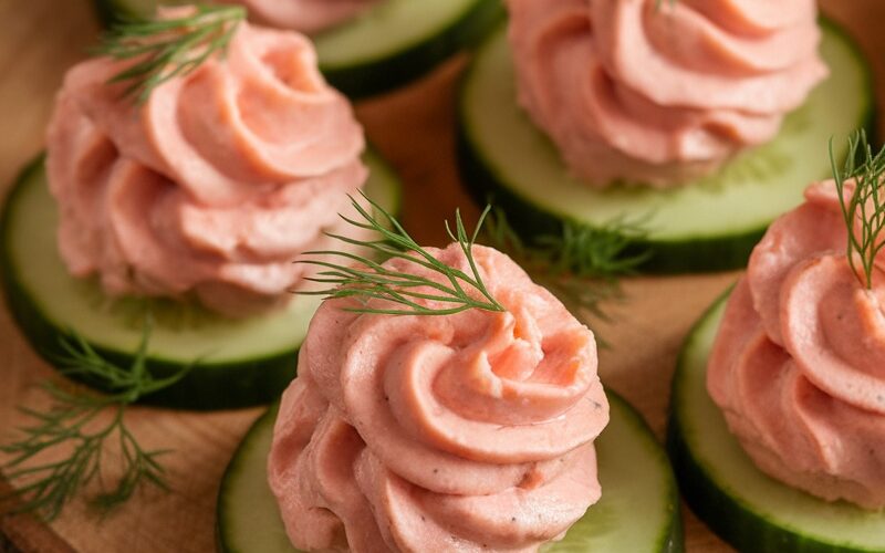 Keto-Friendly Easter Salmon Mousse Bites