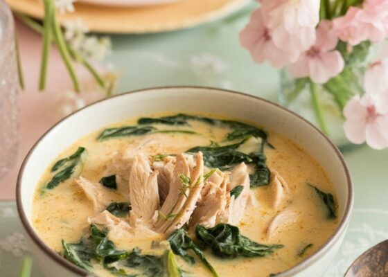 Keto-Friendly Creamy Chicken Soup for Easter