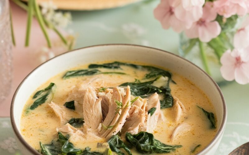 Keto-Friendly Creamy Chicken Soup for Easter