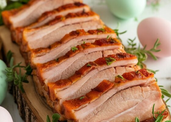 Crispy Keto Easter Pork Belly Slices