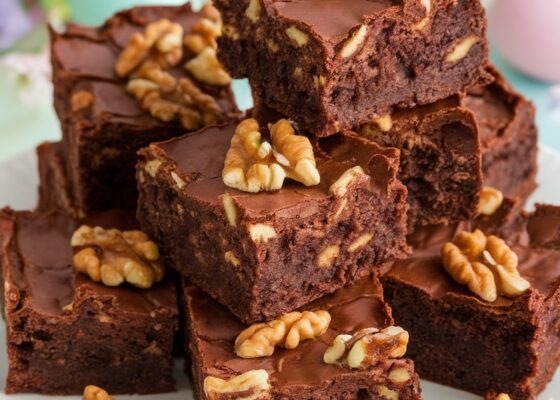 Decadent Keto Walnut Brownies for Easter