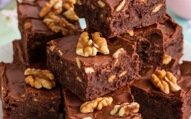 Decadent Keto Walnut Brownies for Easter