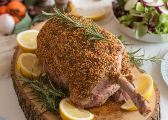 Herb-Crusted Keto Easter Roast Lamb